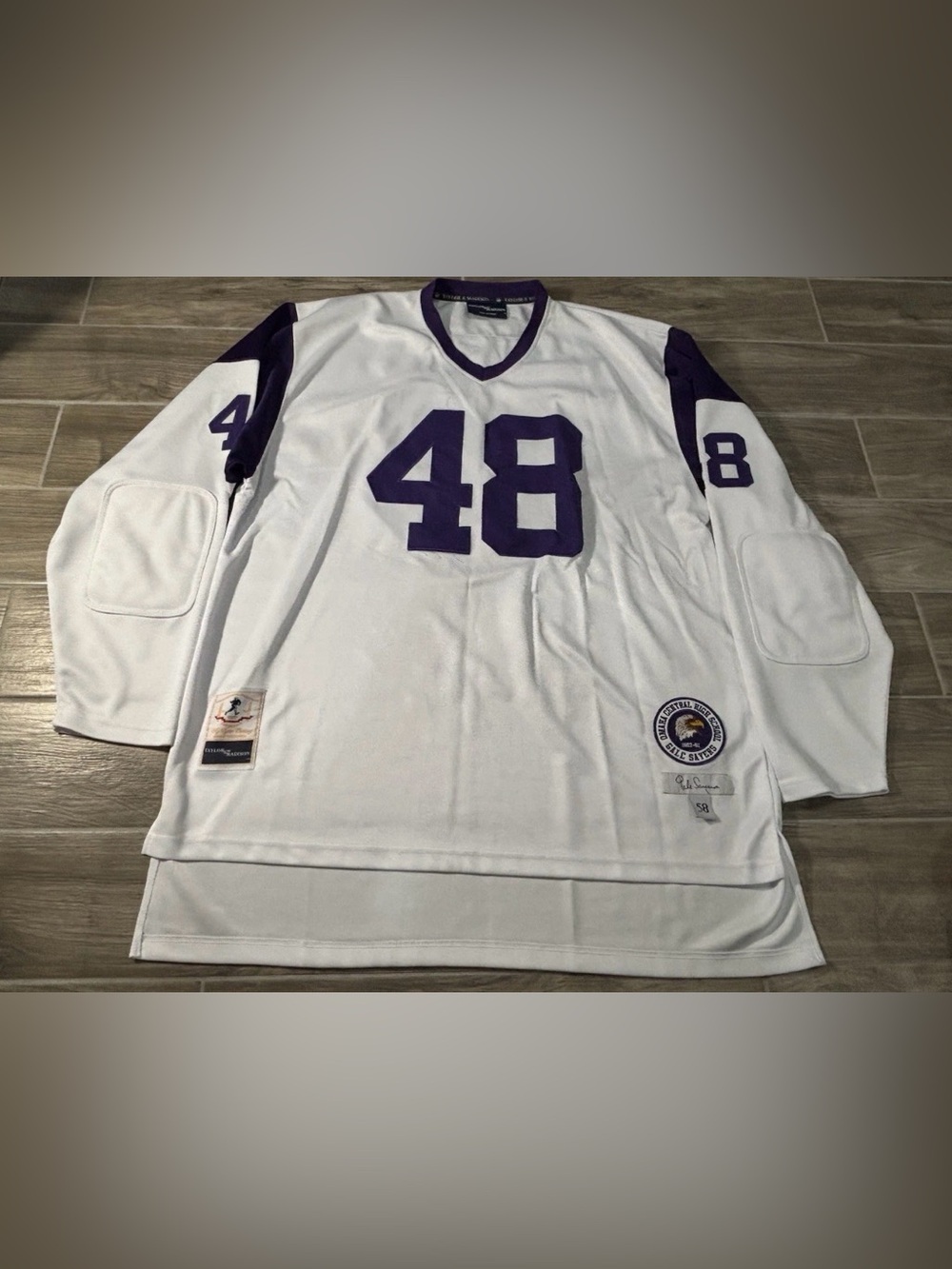 GALE SAYERS 1961 CENTRAL OMAHA HIGH SCHOOL JERSEY BY TAYLOR & MADISON XXXL (58)